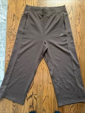 adidas women's Brown Performance Joggers with Zip Pockets